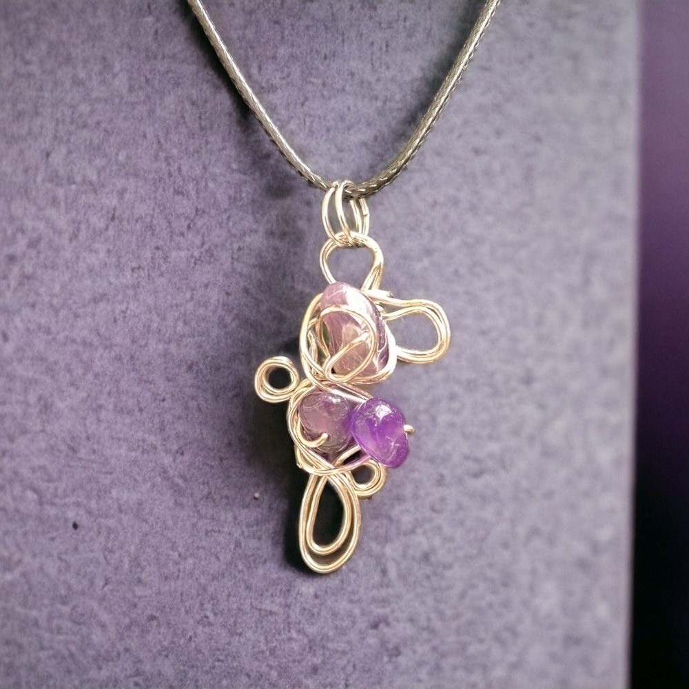 Pure Amethyst Whimsical Pendant